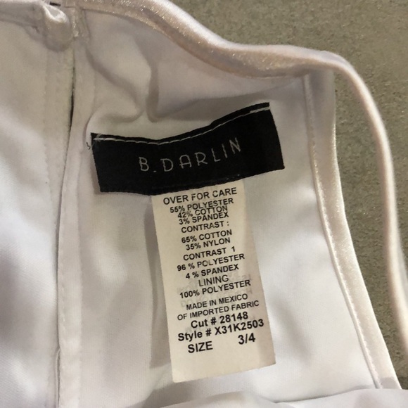 Black Satin and White Lace Cocktail Dress - Picture 8 of 10